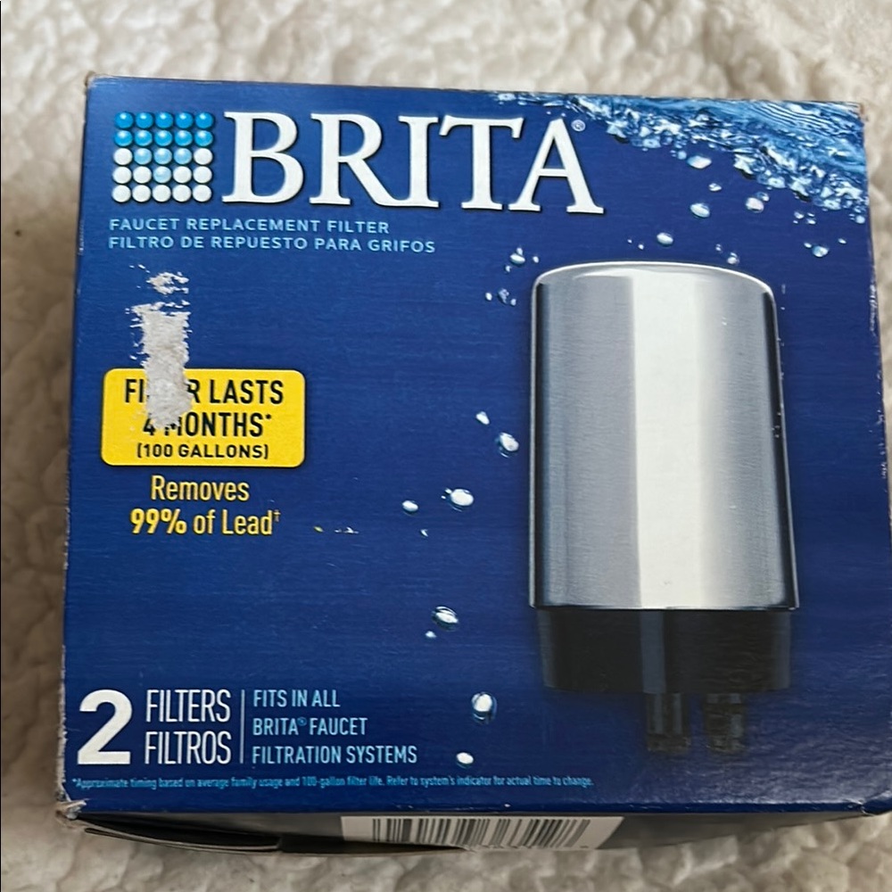 Brita Silver and Black Faucet Filter 2-pack